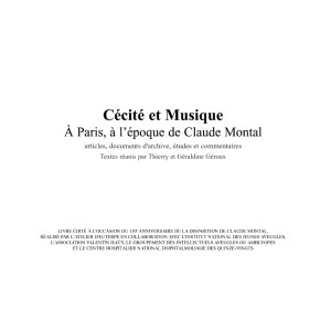 Cécité et Musique (Vol. 1)
