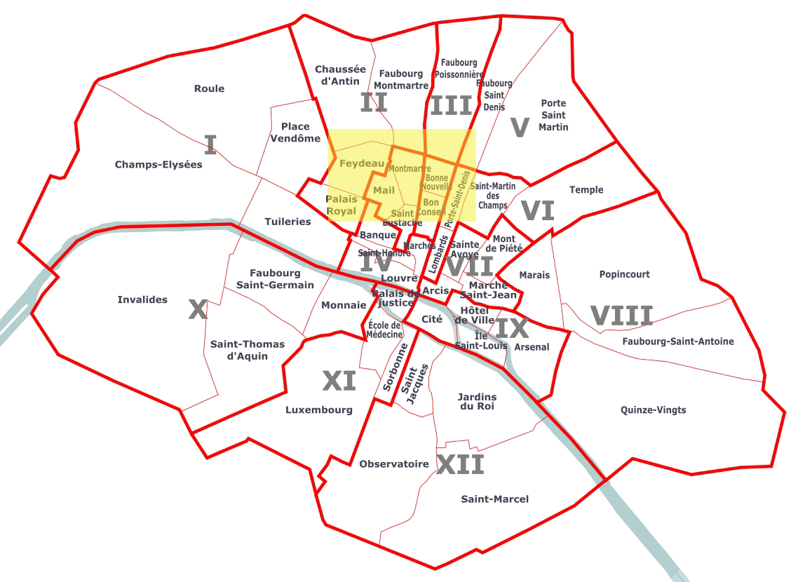 Les 12 arrondissements de Paris